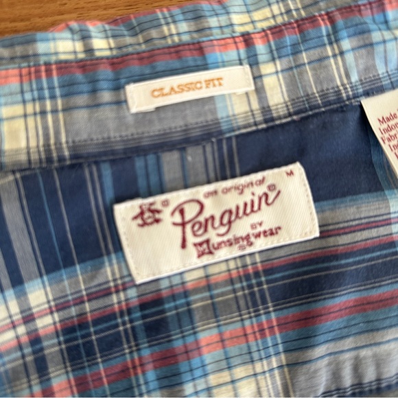Original Penguin Plaid Short Sleeve Button-Down Shirt – Classic Fit - Picture 2 of 7